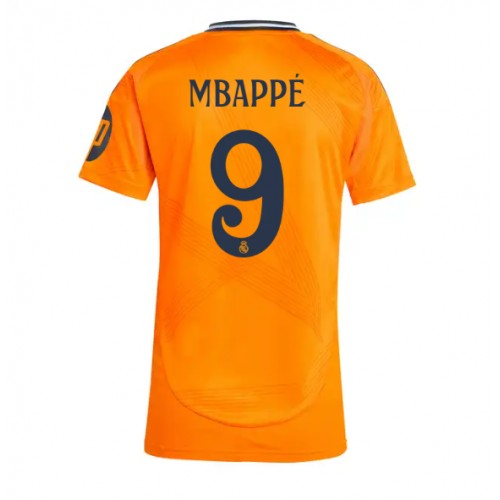 Fotbalové Dres Real Madrid Kylian Mbappe #9 Dámské Venkovní 2024-25 Krátký Rukáv